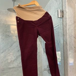 aG maternity corduroy pants